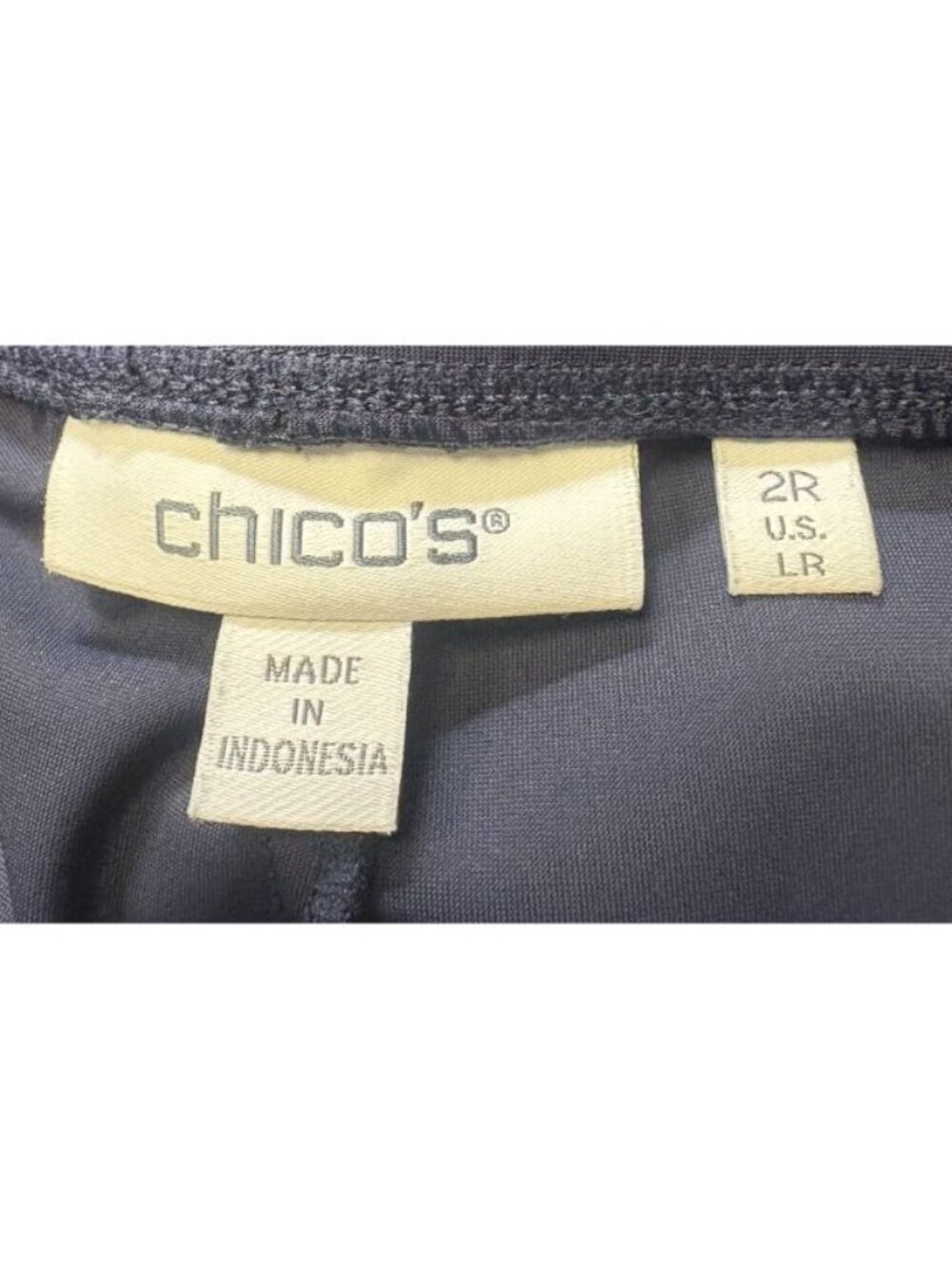 Chico's Zenergy Seam Detail Stretch Navy Blue Pants Lightweight Size 2R Medium - Picture 5 of 5
